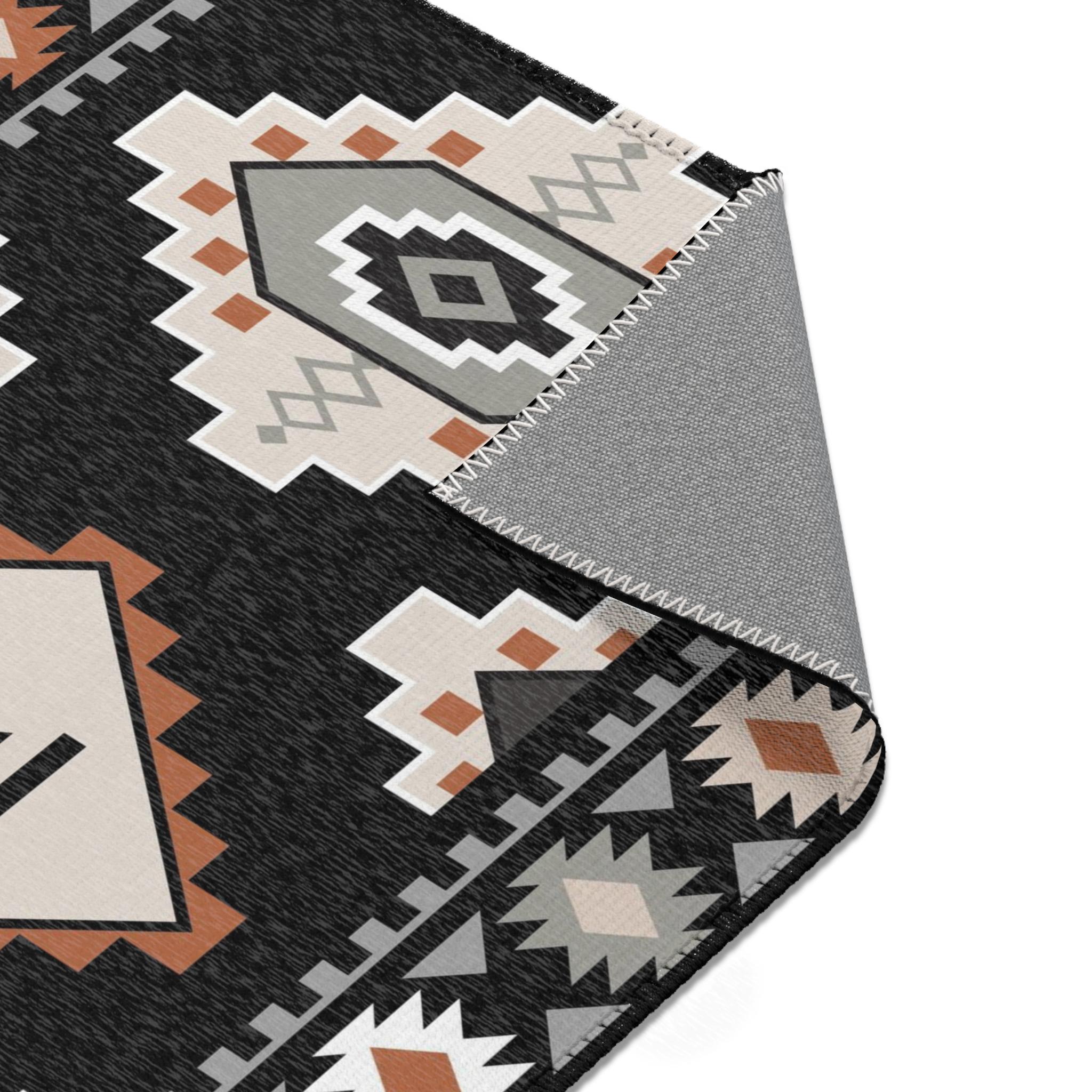 Branded Cattle Rug CUSTOM CATTLE BRAND Western Aztec Personalized Area Rugs Rustic Home ...