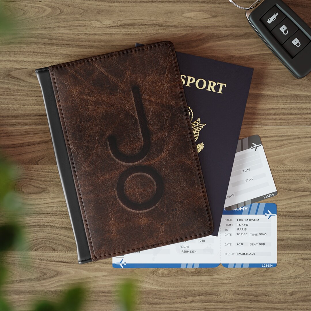 PERSONALIZED CATTLE BRAND Passport Cover Travel Accessory Customized