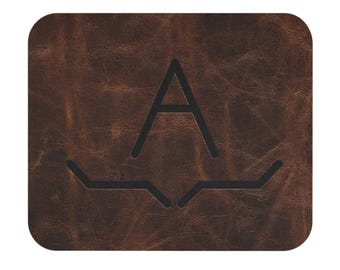 CUSTOM CATTLE BRAND Mouse Pad Rectangle Rubber Base Customized Livestock Brand Office Decor Rancher Cowboy Western Personalized Home Decor
