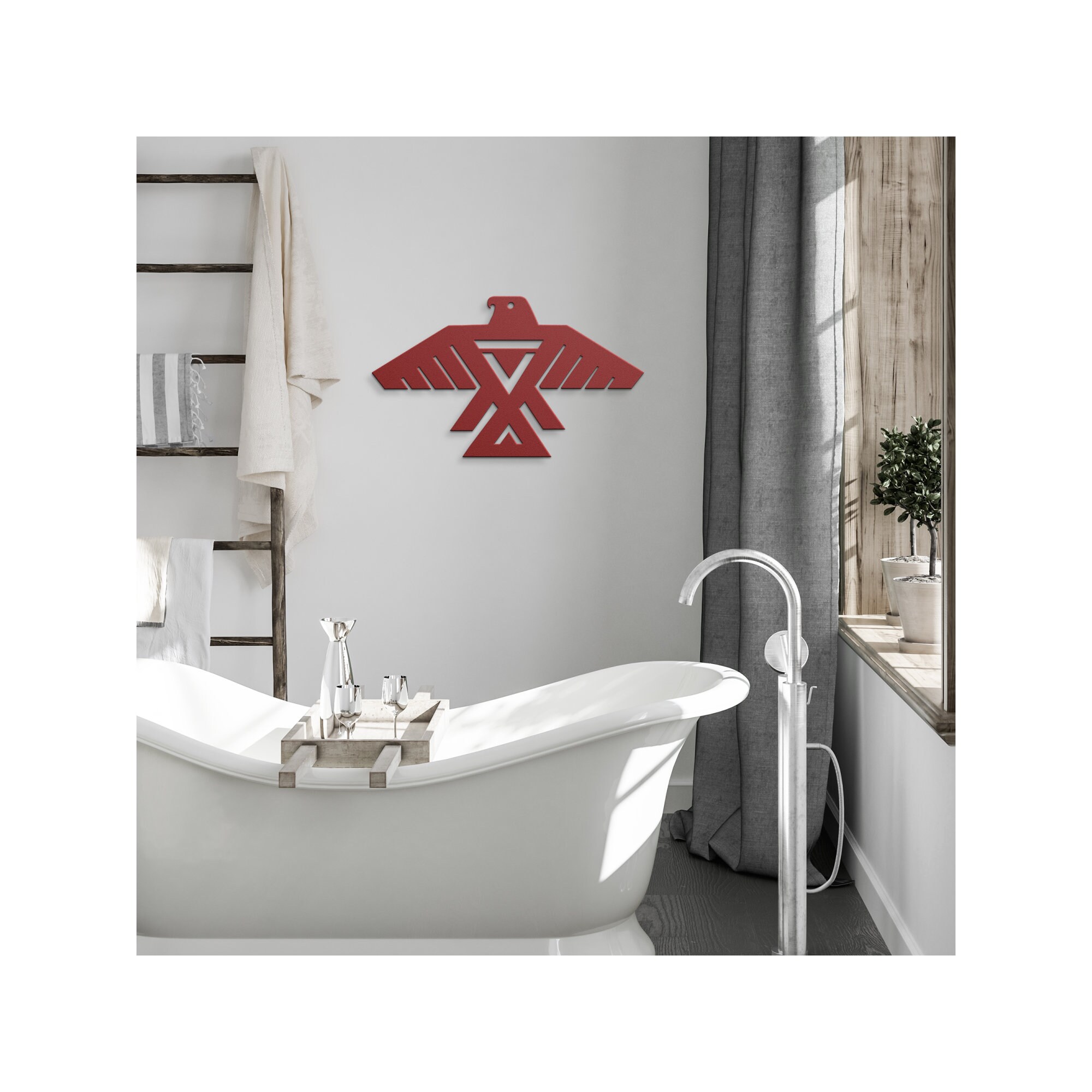 American Indian Thunderbird Totem Native American Metal Laser Cut Wall ...