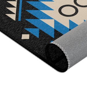Branded Cattle Rug CUSTOM CATTLE BRAND Aztec Area Rug Personalized Livestock Branding Iron ...