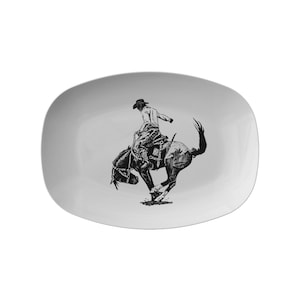 Bronc Rider Platter