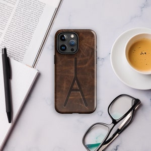 CUSTOM CATTLE BRAND Ranch Tough iPhone Case Personalizado com sua marca de gado de família Ideia de presente de marca de gado Capa de telefone de fazenda e pecuária
