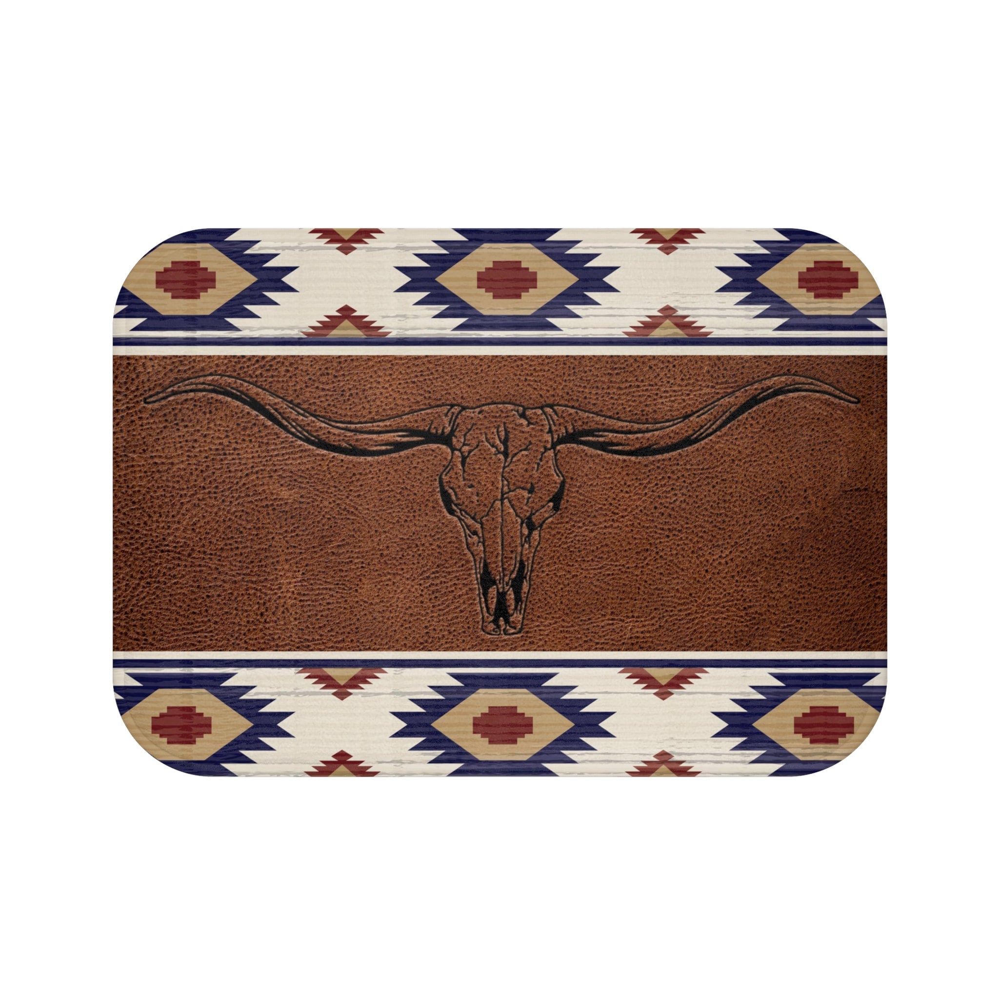 G Ranch Mat Texas Longhorn Rustic Western Bath Mat Ranch Country Western Bathroom ...