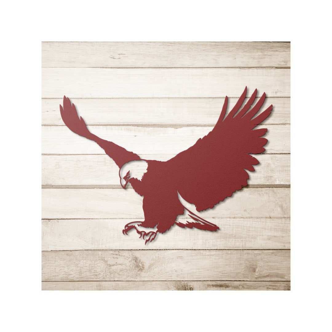 Flying Eagle Metal Wall Art Cutout Etsy