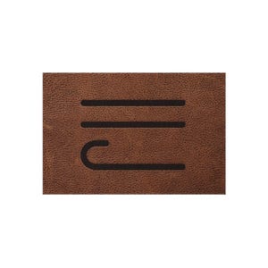 Marca de gado personalizada Tapete externo rústico Western Pátio Deck Decoração Cowboy Presente Ideia Exterior Tapete personalizado
