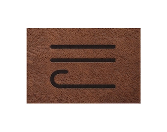 CUSTOM CATTLE BRAND Outdoor Rug Rustic Western Patio Deck Decor Cowboy Gift Idea Exterior Personalized Rug