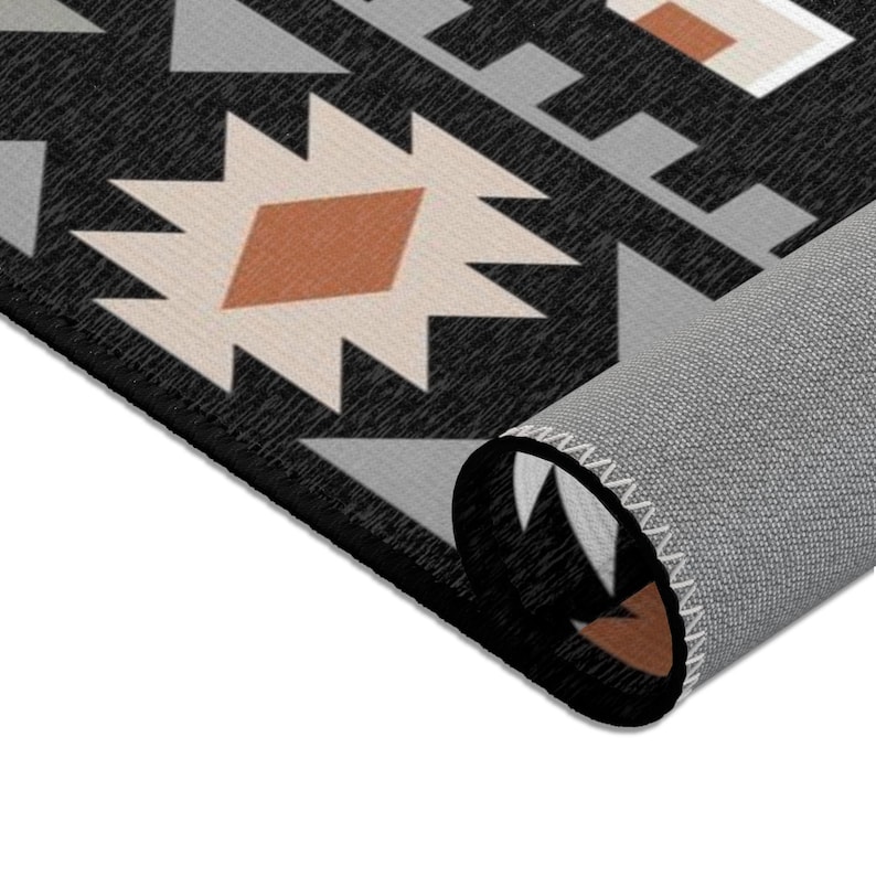 Branded Cattle Rug CUSTOM CATTLE BRAND Western Aztec Personalized Area Rugs Rustic Home ...
