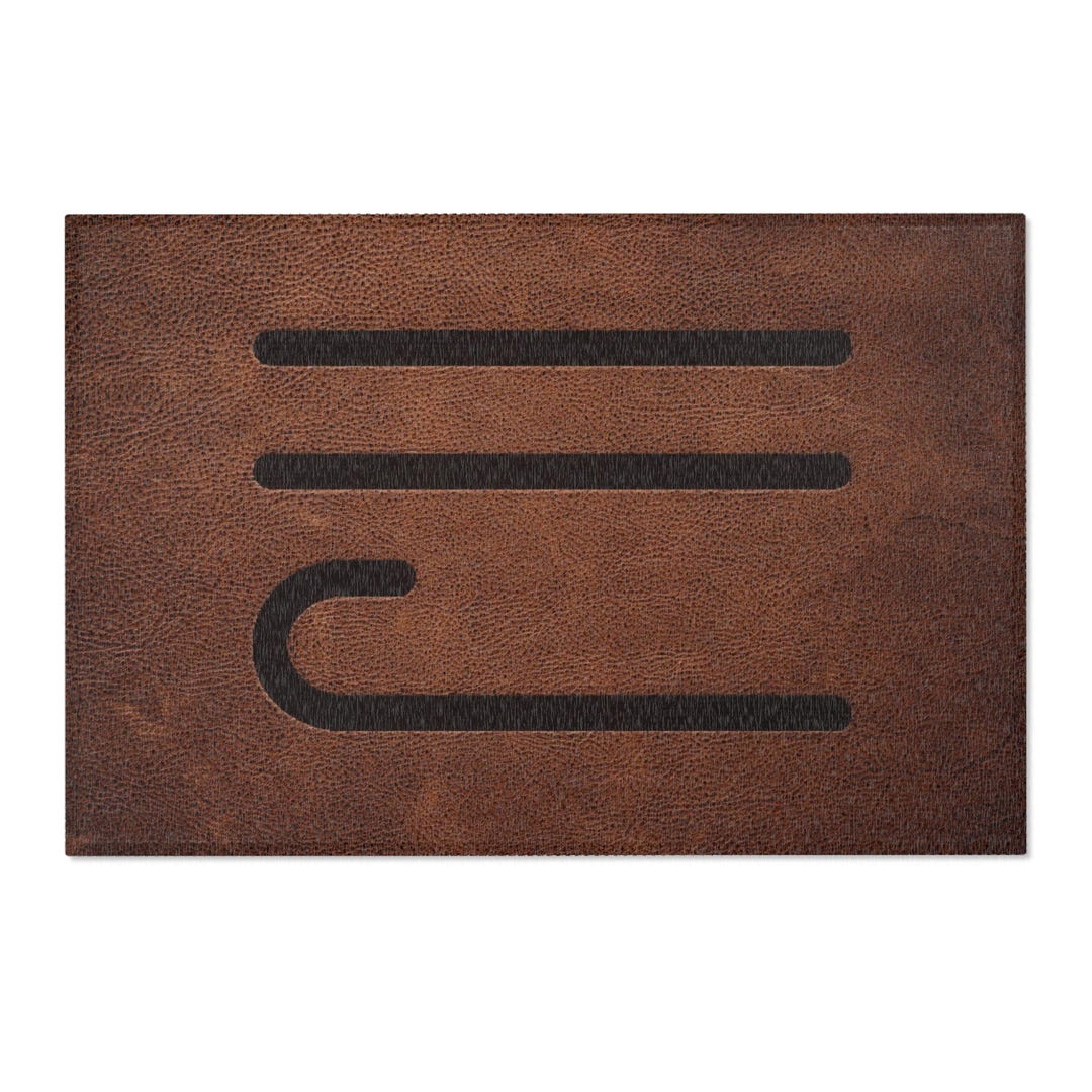 CUSTOM CATTLE BRAND Area Rugs Personalized Western Floor Rug Rustic ...