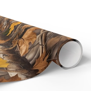 Camo Wrapping Paper Hunter Christmas Gift Wrapping Paper Camouflage Hunting Lodge Outdoors Holiday Present Birthday Anniversary Gift Wrap