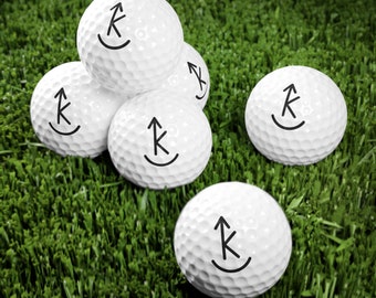 CUSTOM CATTLE BRAND Golf Balls, Personalized Golf Balls with your Family Cattle or Horse Brand Custom Golf Balls for Cowboy Scramble