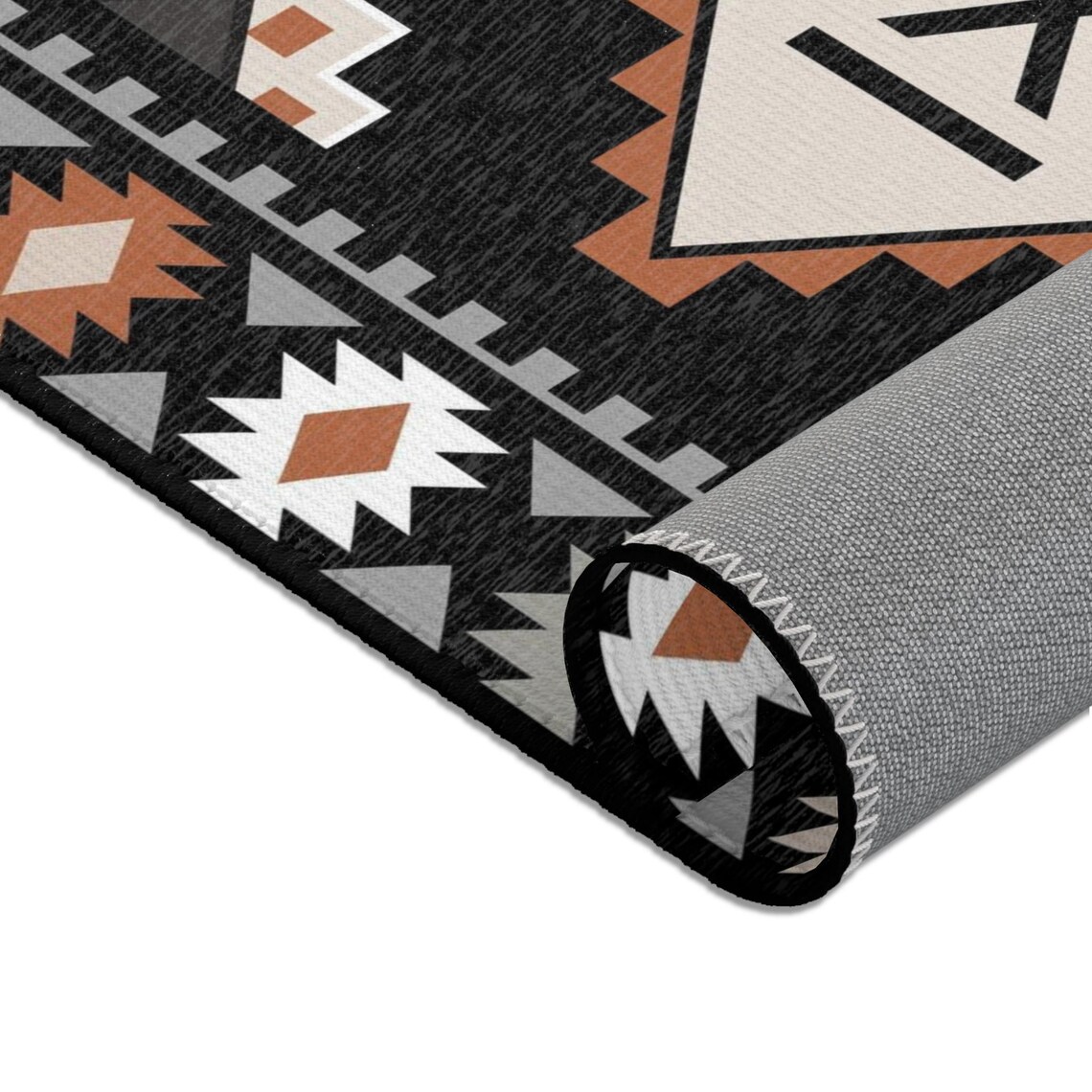 Branded Cattle Rug CUSTOM CATTLE BRAND Western Aztec Personalized Area Rugs Rustic Home ...