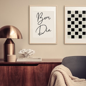 Custom Typography Print | Custom Printable | Personalized Print | Personalized Wall Art | Digital Download | Bom Dia | Bom Dia Poster | Word