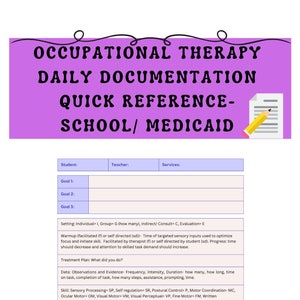 Occupational Therapy Daily Documentation
