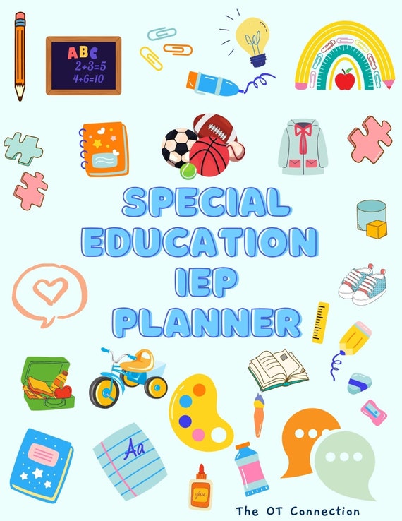 Customizable Special Education Teacher IEP Planner