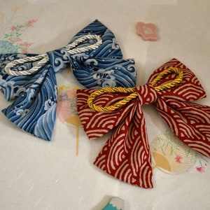 Japanese Pet Sailor Bow - Sailor Bow - Dog Bow Tie - Cat Bow Tie - Pet Accessories