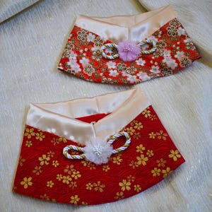 Japanese Floral Pet Cape - Dog Bandana - Cat Bandana - Pet Accessories