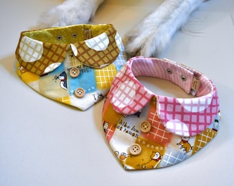 Pañuelo para mascotas con collar Ramen Shiba - Pañuelo para perros - Pañuelo para gatos - Accesorios para mascotas