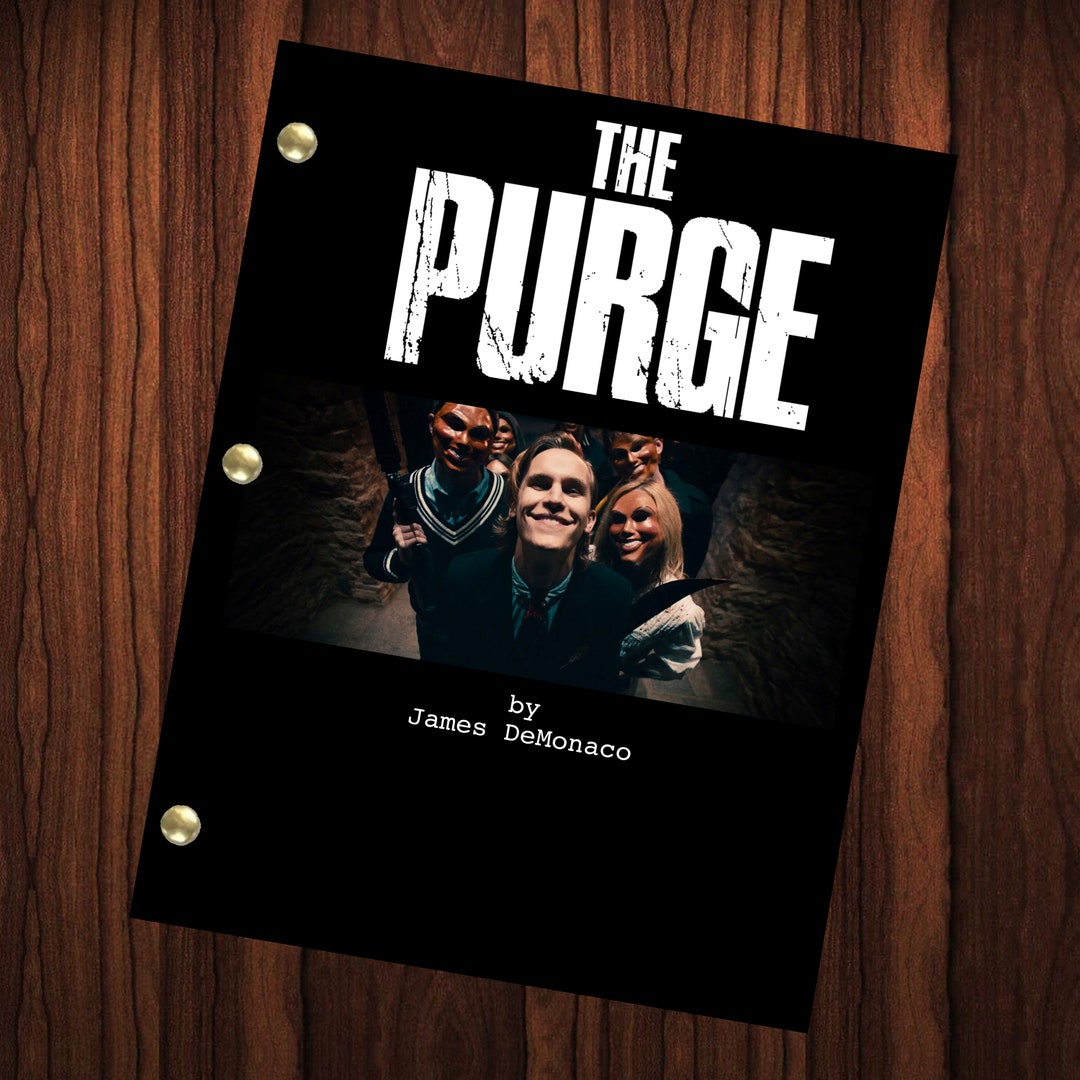 The Purge Movie Script Reprint Full Screenplay Full Script Horror Movie ...