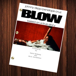 Blow Movie Script Reprint Full Screenplay Full Script