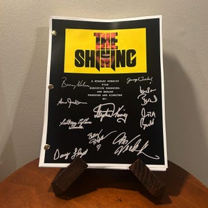 The Shining Signed Autographed Script Full Screenplay Full Script Reprint Jack Nicholson Stephen King