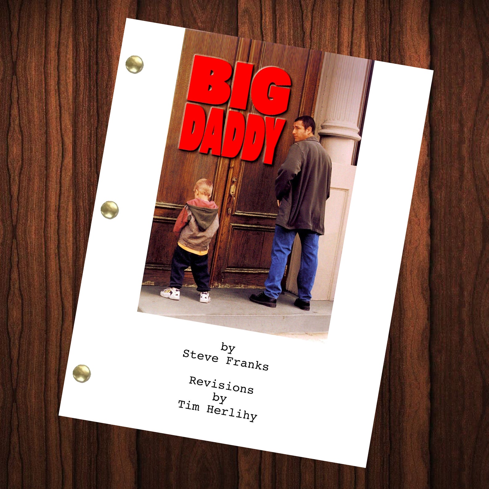 Big Daddy Movie Script Reprint Full Screenplay Full Script - Etsy