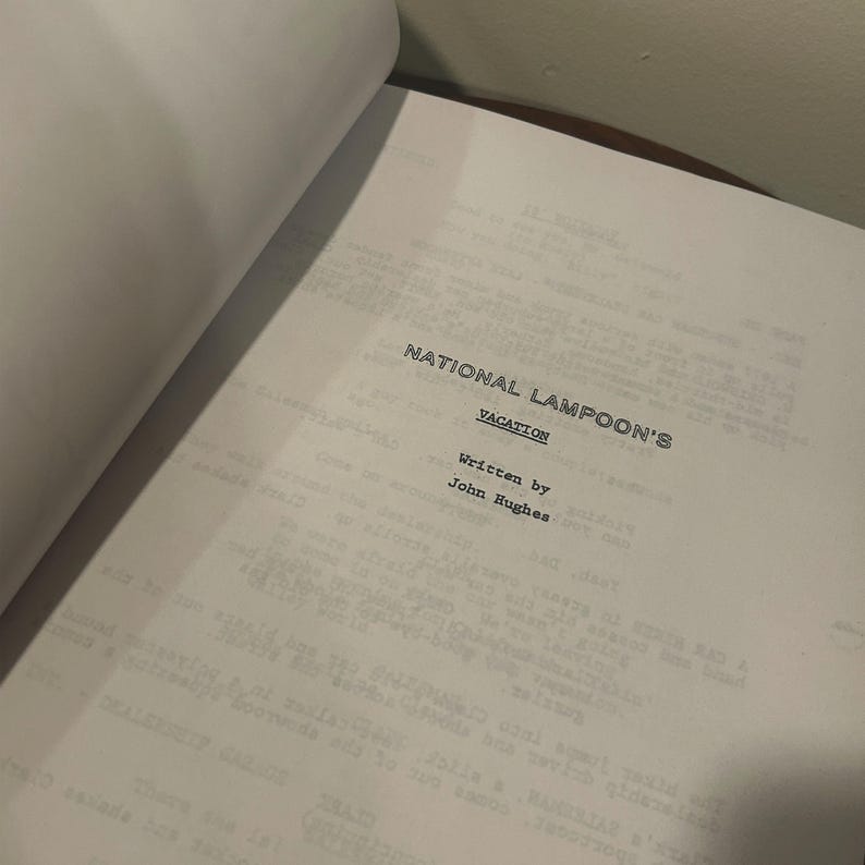 National Lampoon's Vacation Signed Autographed Script Full Screenplay ...