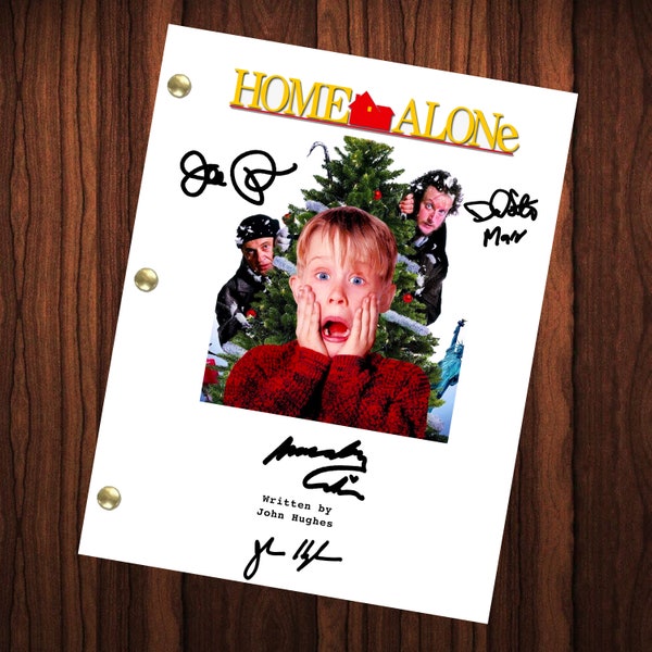Home Alone Signed Autographed Script Full Screenplay Full Script Reprint Macaulay Culkin