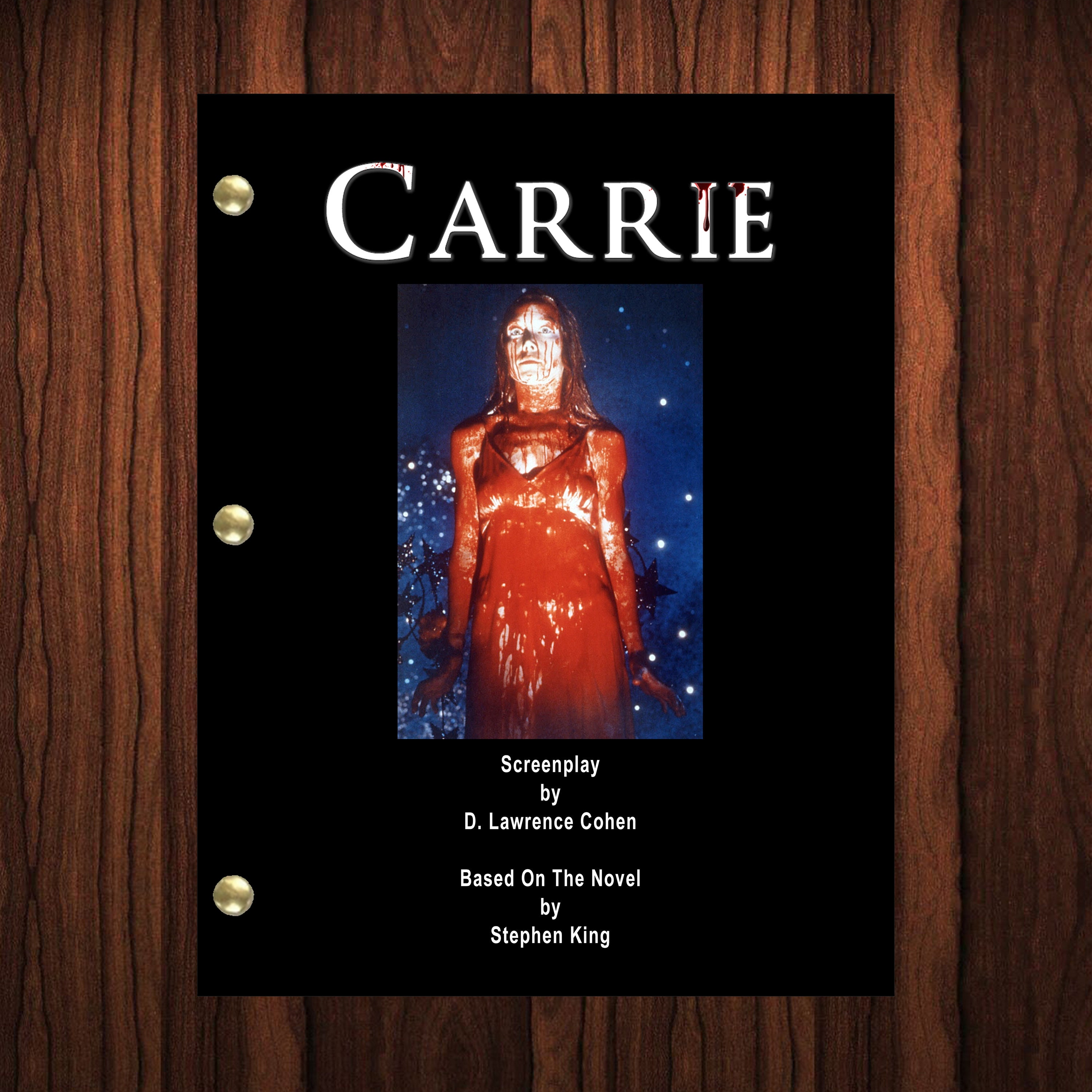 Carrie Script Writing Carrie Movie Script Reprint Full Screenplay Full Script - Etsy