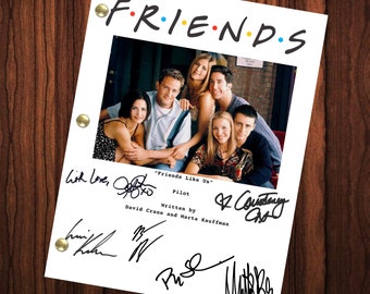 Matthew Perry Friends Signed Autographed Script Full Screenplay Full Script Reprint Jennifer Aniston Courteney Cox Lisa Kudrow Friends