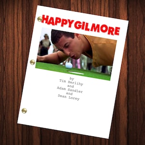 Happy Gilmore Movie Script Herdruk Volledig scenario Volledig script Filmcadeau Bioscoop Adam Sandler