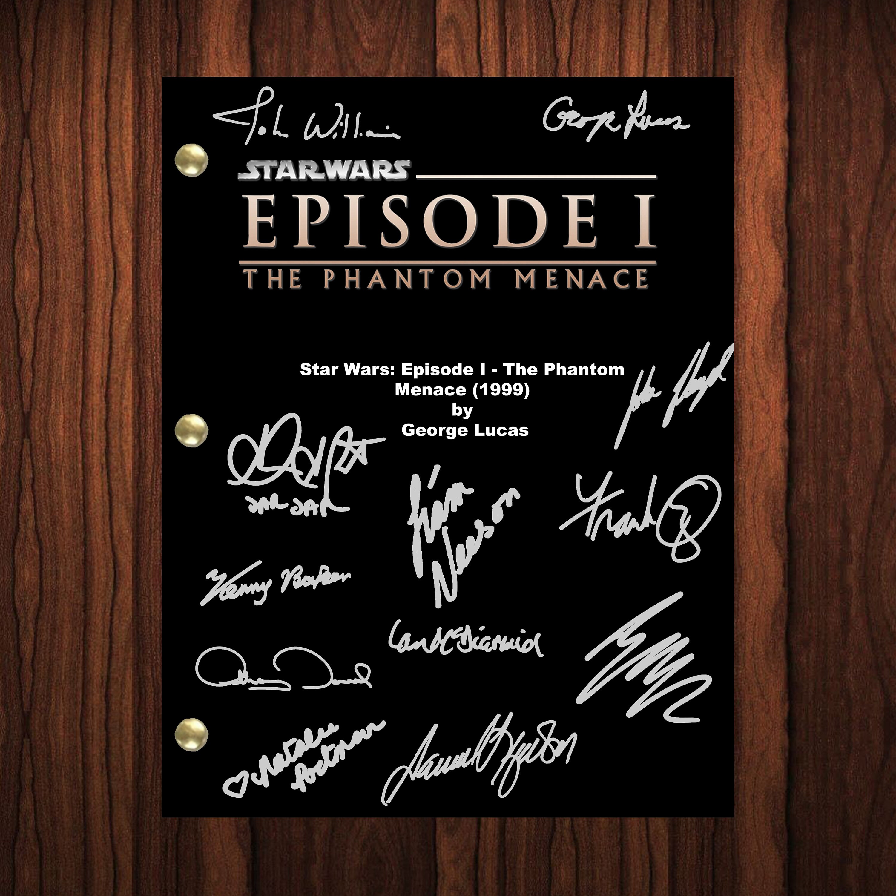 Star Wars Movie Script Autograph Signed Reprint Full Screenplay Full ...