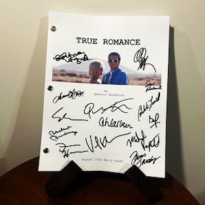 True Romance handsignierte signierte Filmdrehbuch Reprint Volle Drehbuch Drehbuch
