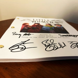 Little Women Autographed Signed Movie Script Reprint Full Screenplay ...