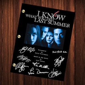 I Know What You Did Last Summer Autographed Script Reprint Signed Screenplay