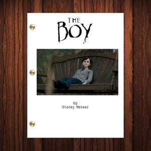 The Boy Movie Script Reprint Full Screenplay Full Script