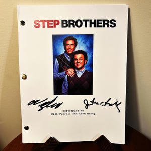 Step Brothers Signed Autographed Script Full Screenplay Full Script Reprint Will Ferrell John C. Reilly