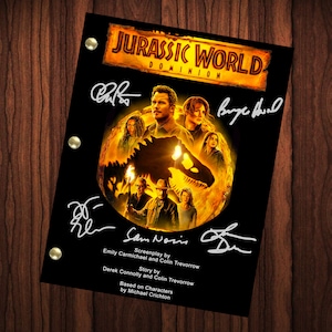 Jurassic World Dominion Signed Autographed Script Full Transcript Reprint  Owen Grady Chris Pratt Claire Dearing