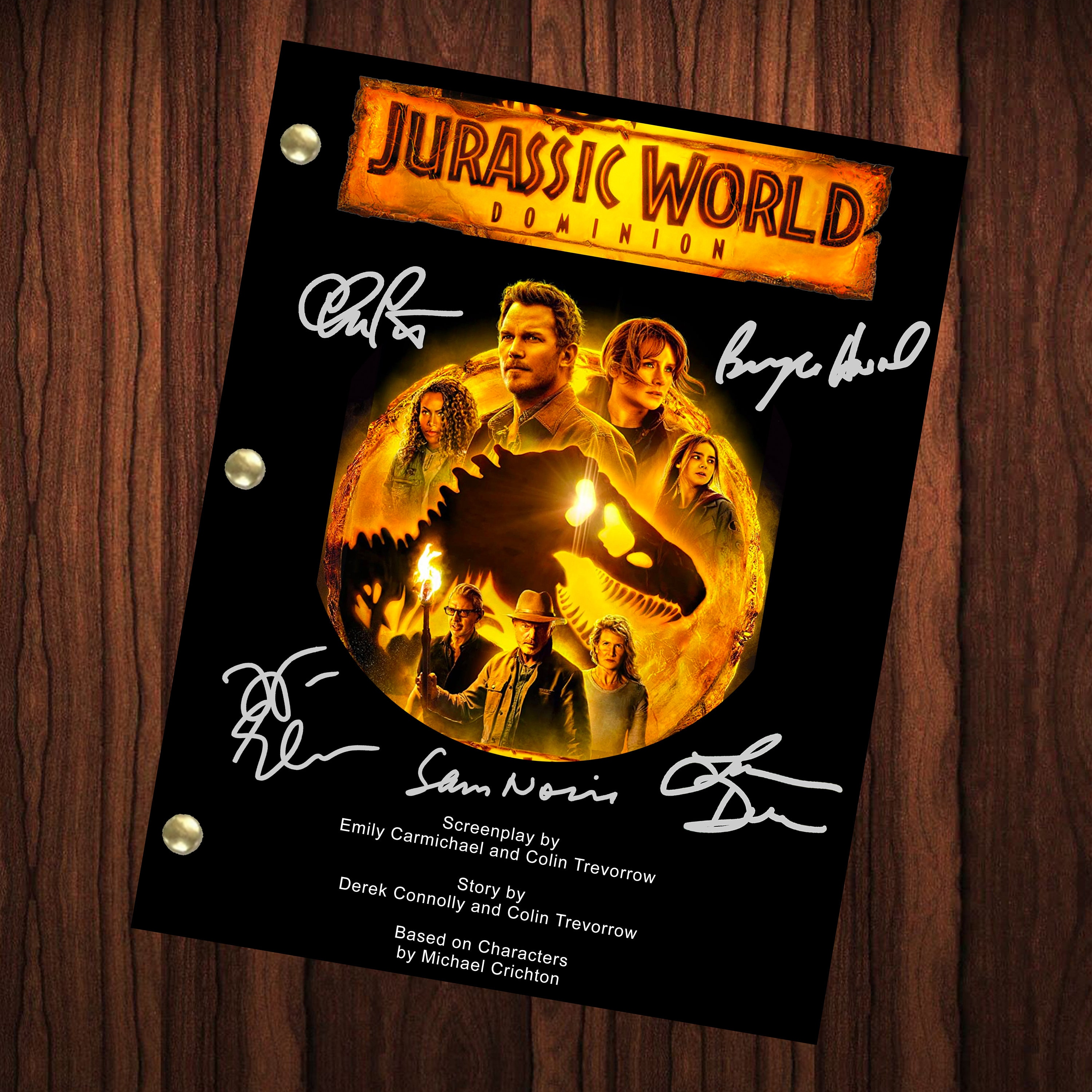 Jurassic World Dominion Signed Autographed Script Full Transcript Reprint  Owen Grady Chris Pratt Claire Dearing