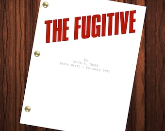 The Fugitive Movie Script Reprint Full Screenplay Full Script