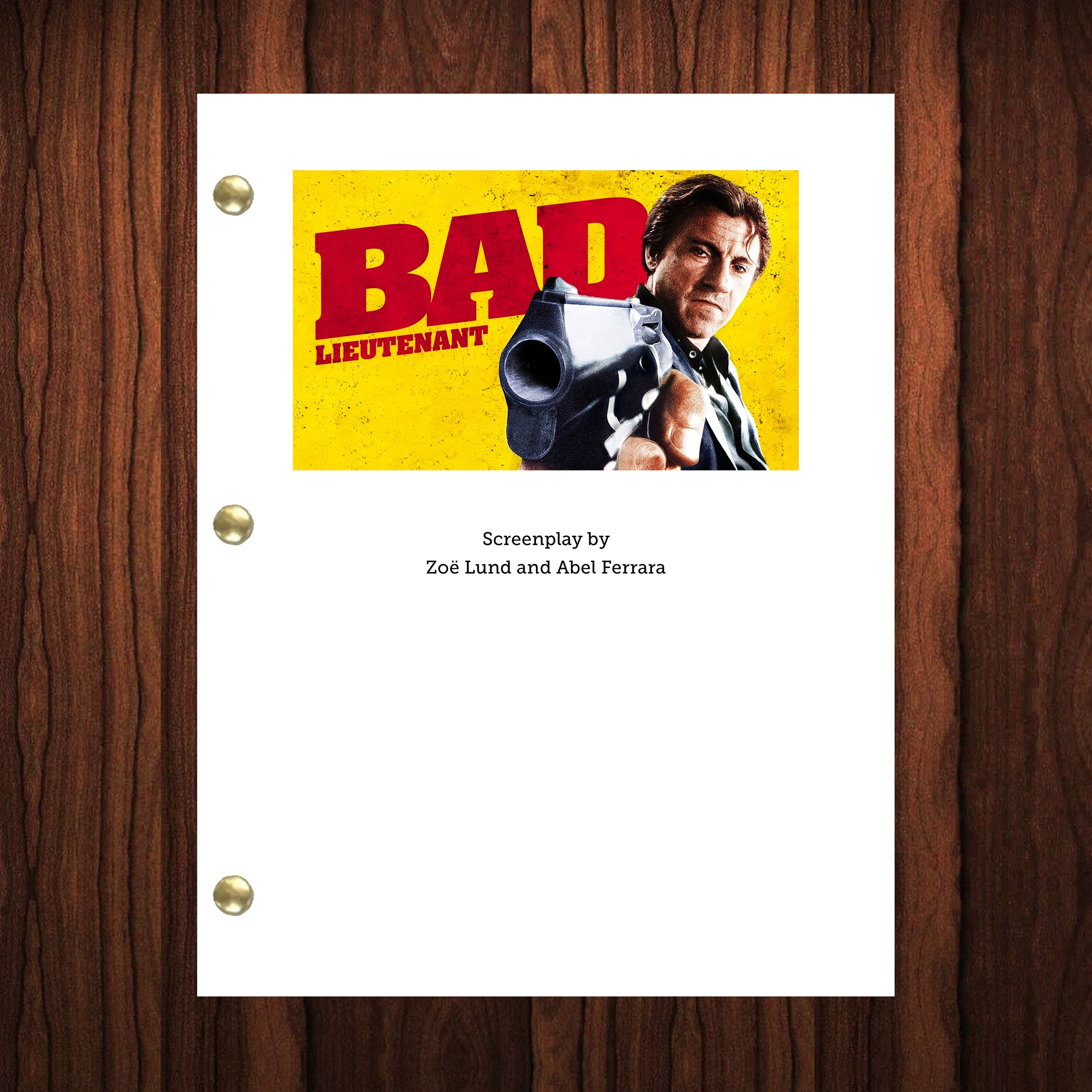 Script Bad Things Bad Lieutenant Movie Script Reprint Full Screenplay Full Script Harvey ...
