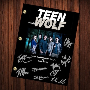 Teen Wolf Autographed Signed Script Reprint Teen Wolf Show Script Autograph Reprint Full Screenplay Full Script Tyler Posey