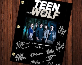 Teen Wolf Autographed Signed Script Reprint Teen Wolf Show Script Autograph Reprint Full Screenplay Full Script Tyler Posey
