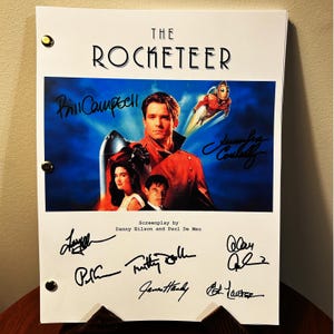 The Rocketeer Movie Autographed Signed Script Reprint Billy Campbell Clifford Secord The Rocketeer Jennifer Connelly Jenny Blake