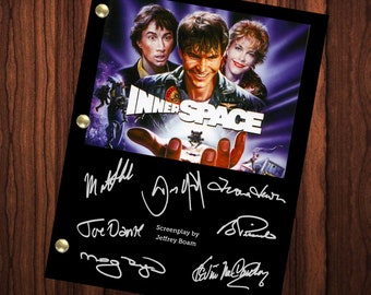 Innerspace Movie Autographed Signed Movie Script Reprint Full Screenplay Full Script Steven Spielberg Meg Ryan