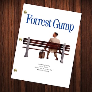 Forrest Gump Movie Script Reprint Full Screenplay Full Script Tom Hanks
