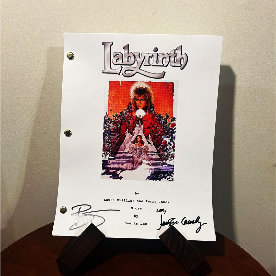 Labyrinth Movie Signed Autographed Script Full Screenplay Full Script ...