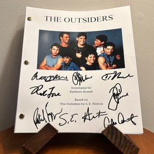 The Outsiders Movie Autographed Signed Movie Script Reprint Full Screenplay Full Script