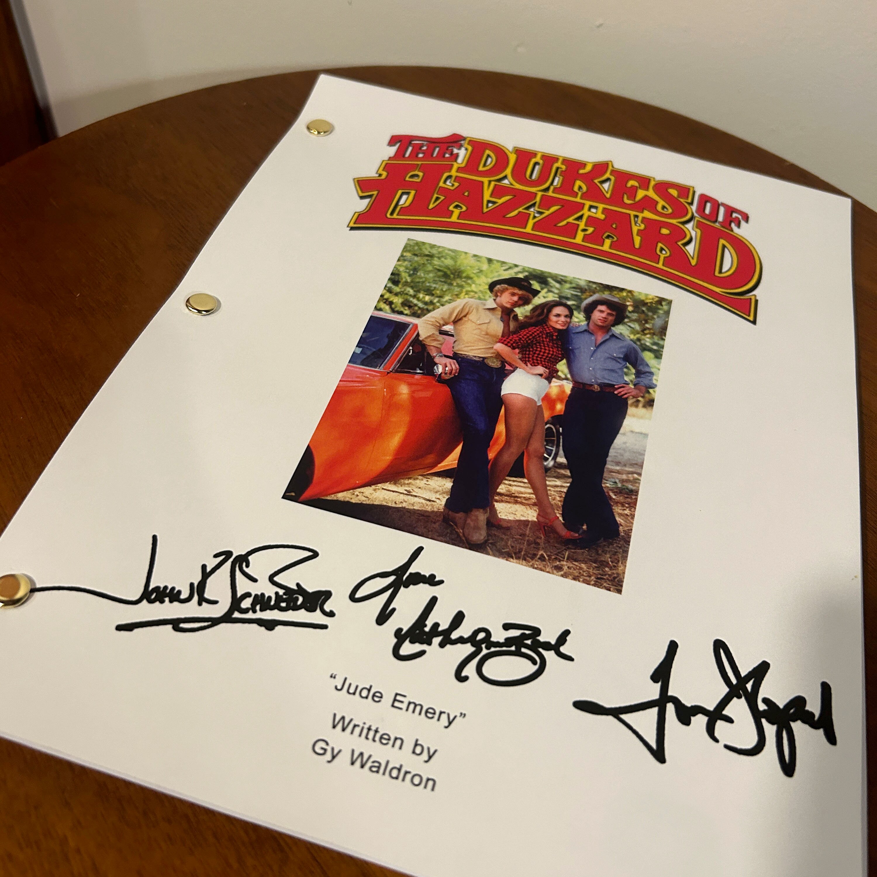 The Duke Script The Dukes of Hazzard TV Show Script Signed Autographed Reprint