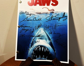 Jaws Movie Script Signed Autographed Reprint Full Screenplay Full Script